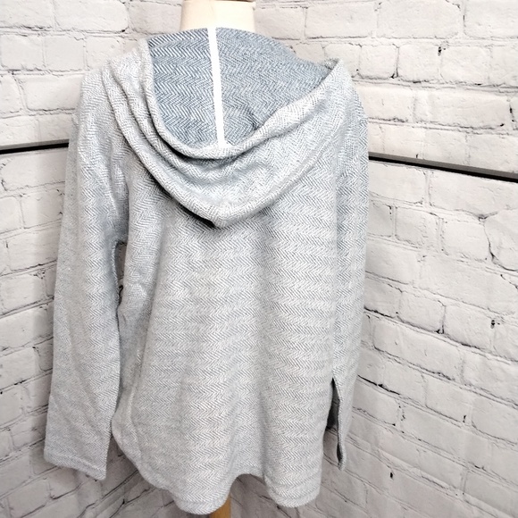 Ocean Drive Terry Cloth Pale Blue Sweatshirt - Picture 2 of 4